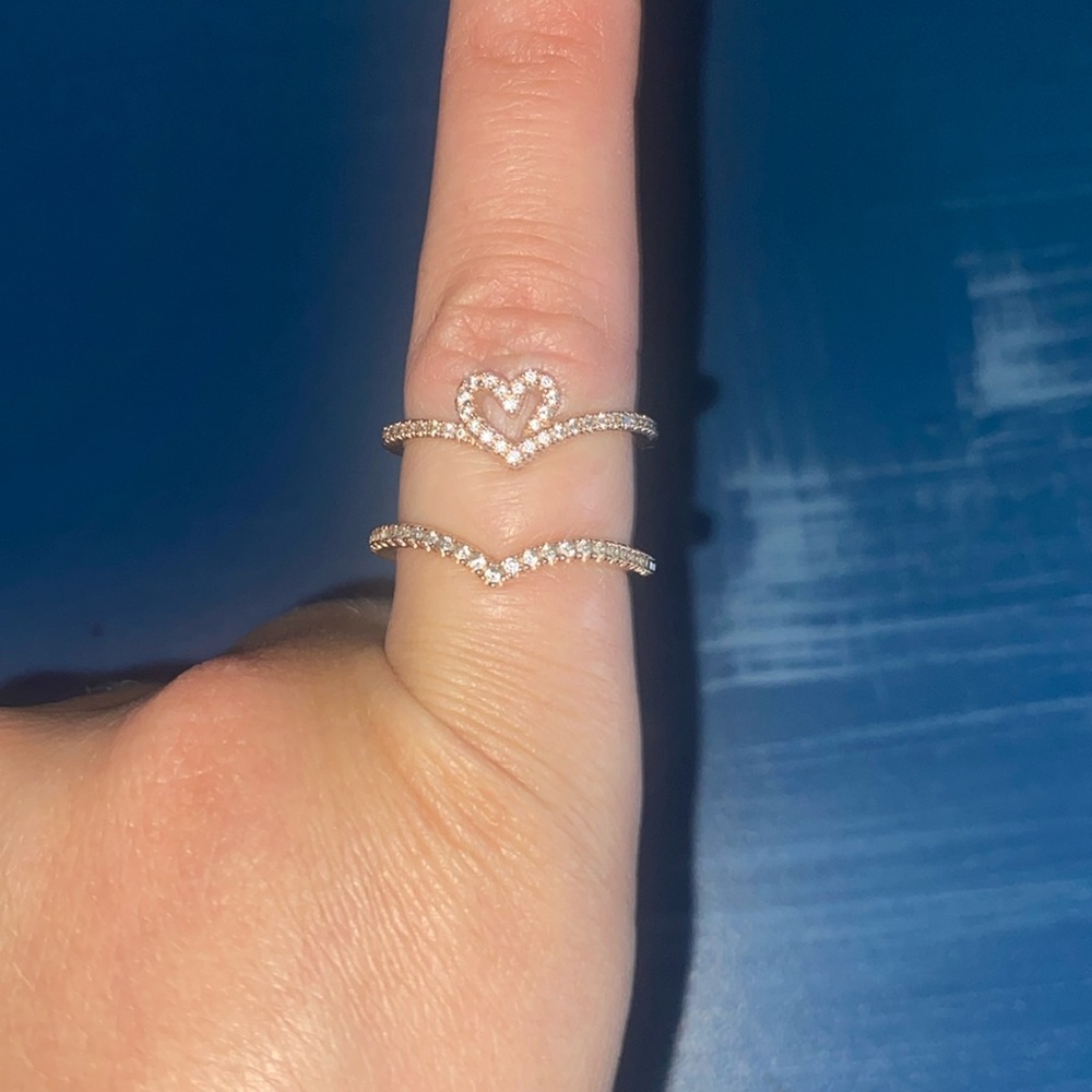 Pandora rose gold rings